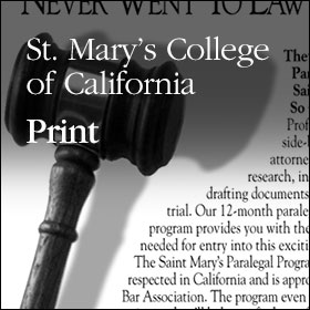 St. Mary's College of California Print